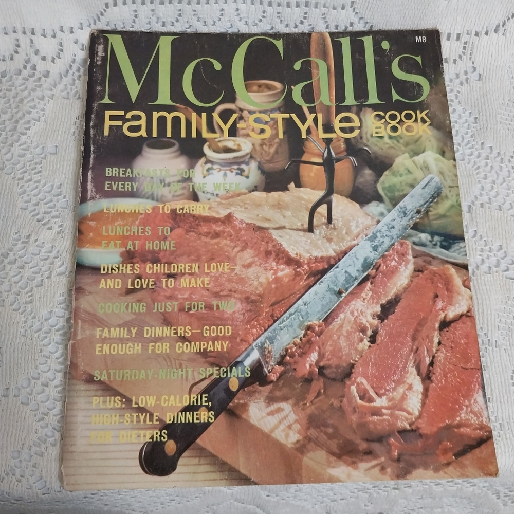 1975 McCall's Family-Style Cookbook Paperback Cook Book Vintage